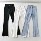 Women Jeans Elegant Bell-Bottom Pants