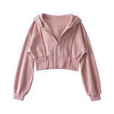 Women Hoodie Fashion Loose Drawstring