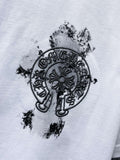 Chh Chrome Hearts T Shirts Summer three-dimensional Sanskrit embroidered alphabet casual short-sleeved T-shirt