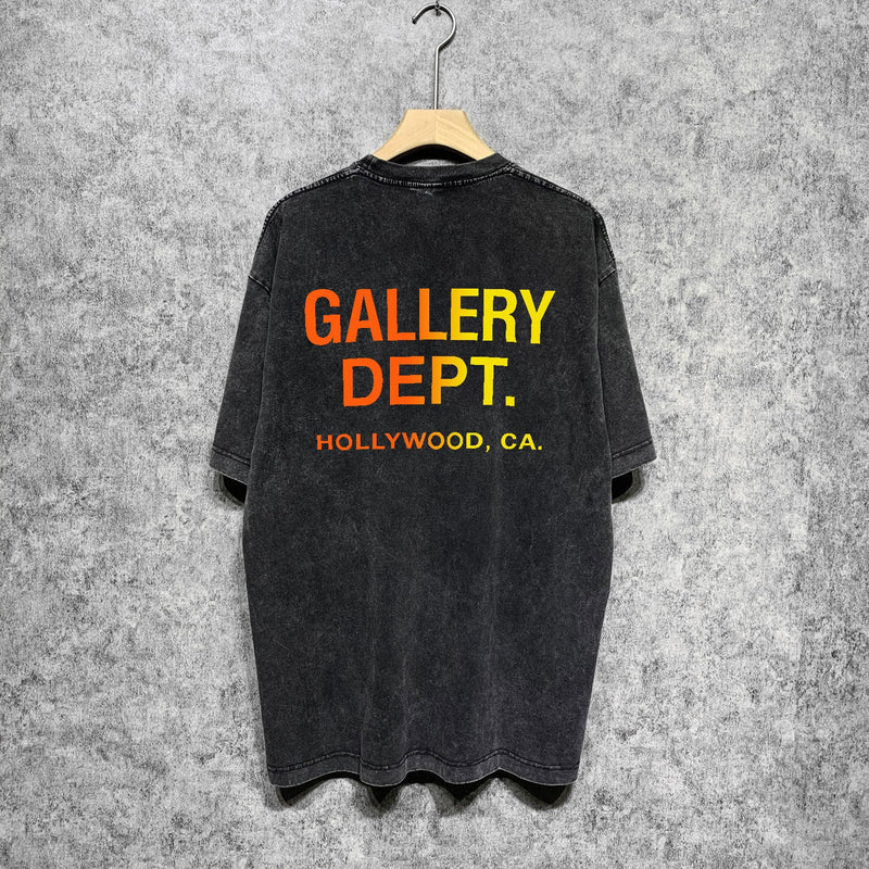 Gallery Dept T Shirts Tee Shirt Washed and Worn Short Sleeve T-shirt Blouse