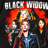 Rock Star T Shirt Black Widow Scarlett Johnson Personality Character Printed T-shirt Short Sleeve Loose Cotton