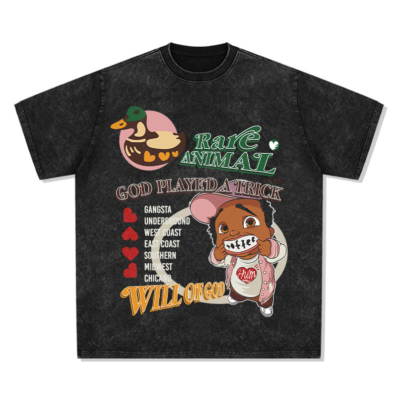 Unisex T-Shirt Printed Short Sleeve T-Shirt