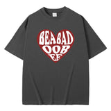 Singer Beabadoobee Heart Graphic Print Tshirt Men Women Casual