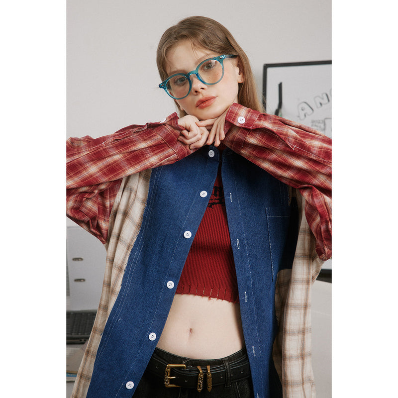 Unisex Shirt Stitching Baggy Coat