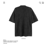 American vintage street T-shirt pure cotton men's and women's summer loose