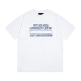 Synaworld T Shirts central cee Short Sleeve Classic Letter Print Loose Casual T-Shirt