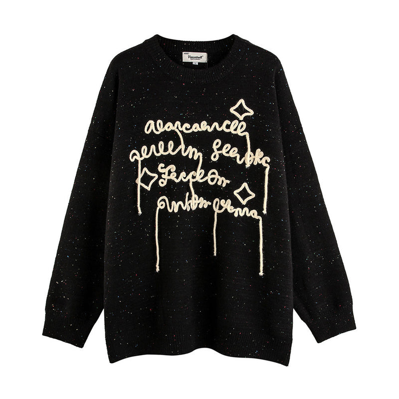 Men Sweater Cotton Thread Sweater Accessories Men's Loose