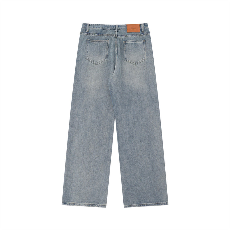 Men Jeans Loose Hole Leisure