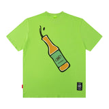 Men T-Shirt Chinese Printed Oversize Versatile Casual