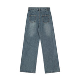 Men Jeans Stitching Hip Hop Trend Loose All-Match