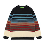 Men Sweater Striped Jacquard Sweater