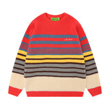 Men Sweater Striped Jacquard Sweater