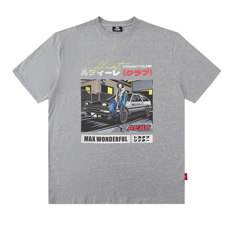 Men T-Shirt Retro Fun Printing Casual