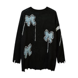 Women Sweater Vintage Butterfly Brocade Sweater