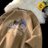 Men T Shirt Cartoon Large Size Loose