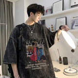 Men T Shirt Summer Pure Cotton Heavy