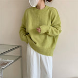 Women Pullover Sweater Loose and Lazy Style Knitwear