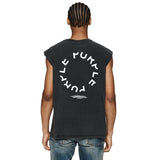 Purple Brand Distressed Tank T Shirts Distressed Sleeveless T-shirt Vest
