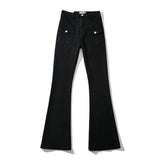 Women Jeans Bell-Bottom Pants Stretch Slim Fit