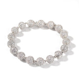 Bracelet Hip Hop Bracelet Microencrusted Zircon Beads Spectrum St. Valentine's