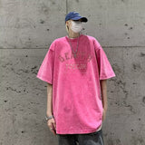 Men T Shirt Cotton Heavy Summer Distressed Oversize