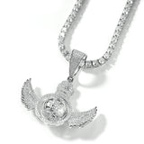 Jewelry hiphop Angel Wings Hip Hop Wind Necklace Angel Pieces St. Valentine's Spectrum