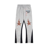 Gallery Dept Sweatpants Hand-painted splashed ink letter patch splicing casual trousers