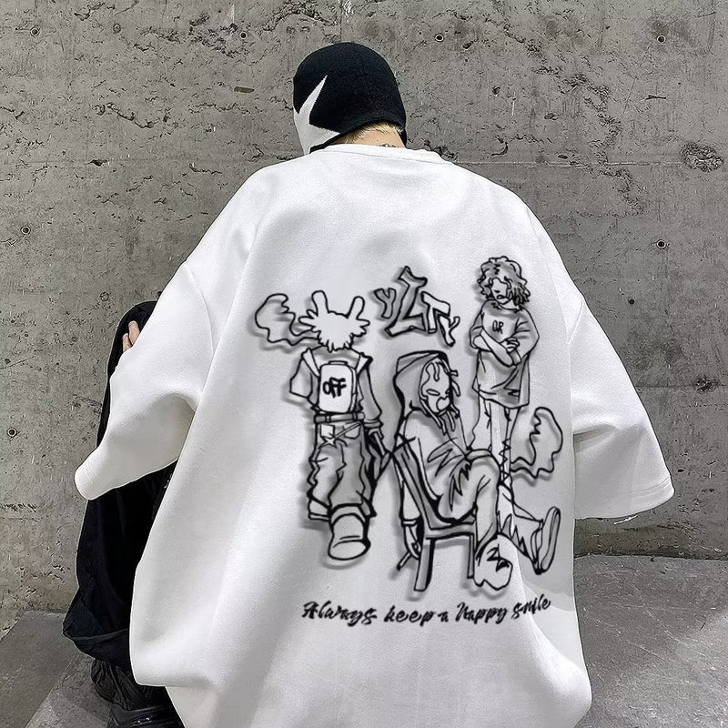 Men T Shirt Loose Summer
