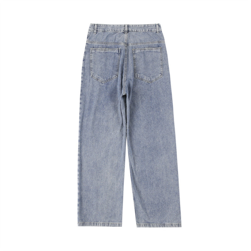Men Jeans Embroidery Distressed