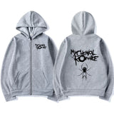 Rock Band My Chemical Romance Mcr Dead Zipper Hoodie