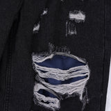 Men Jeans Hole & Patch Punk Hip Hop Loose Cool