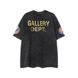 Gallery Dept T Shirts Los Angeles Street Retro Gallery Dept Printed Cartoon Short Sleeve T-shirt