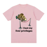 Funny I Lose My Liver Privileges Cursed Fish Meme