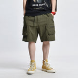 Men Shorts Multi-Pocket Workwear Shorts Loose Sports