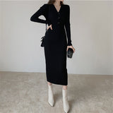 Women Pullover Sweater Slimming Elegant Sexy Knitted