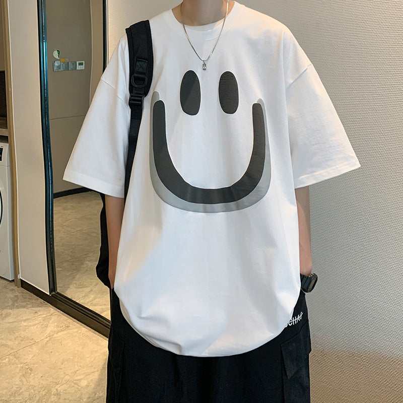 Men T Shirt Student Loose Summer