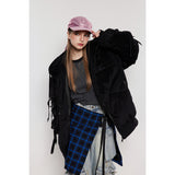 Unisex Coat Winter Hooded Jacket Warm-Keeping Cotton Clothing Boys and Girls Loose