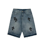 Chrome Heart Shorts Summer Denim Shorts