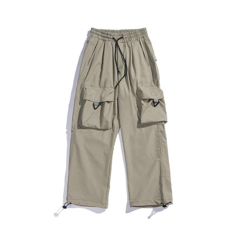 Cargo Pants Three-Dimensional Large Pocket Pure Color Japanese
