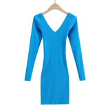 Women Dresses Slim Knit Dress Sweater