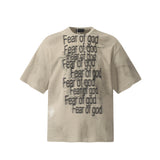 Unisex T-Shirts FOG Dirty Casual Loose T-Shirts