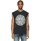 Purple Brand Distressed Tank T Shirts Distressed Sleeveless T-shirt Vest