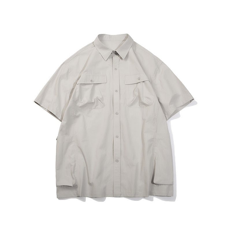 Unisex Shirt Vintage Cotton Loose Casual