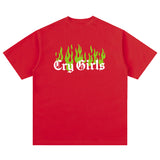 Unisex T Shirt Cotton Short Sleeve T Loose