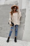 Women Pullover Sweater plus Size Loose Knit Shirt