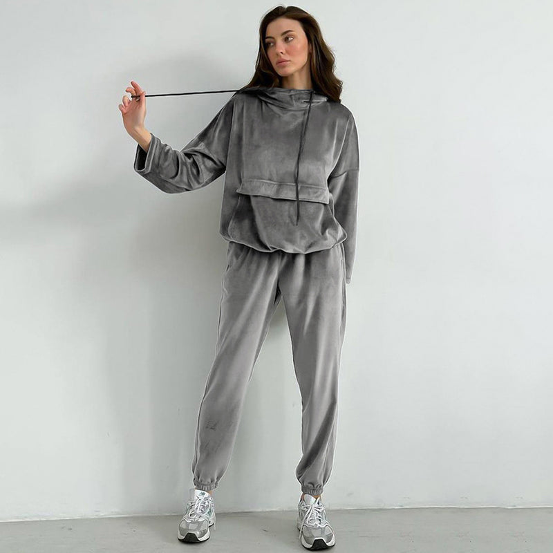 Women Co-Ords Two-Piece Suit Hooded Sweater Fashion