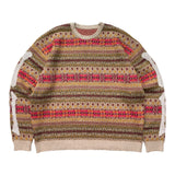 Kapital Sweater Kapital Vintage Pingtian Hehong Bone Skeleton round Neck Ethnic Style Vintage Sweater Pullover Sweater