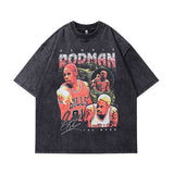 Men T-Shirt Distressed Retro Lazy Style Distressed