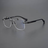 CHH Chrome Hearts Glasses Versatile Vintage Perforated Frameless Toad Mirror Myopia Glasses Frame
