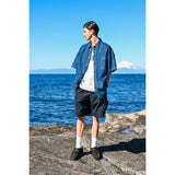 Unisex Shirt Heavy Weight Retro Workwear Denim Loose